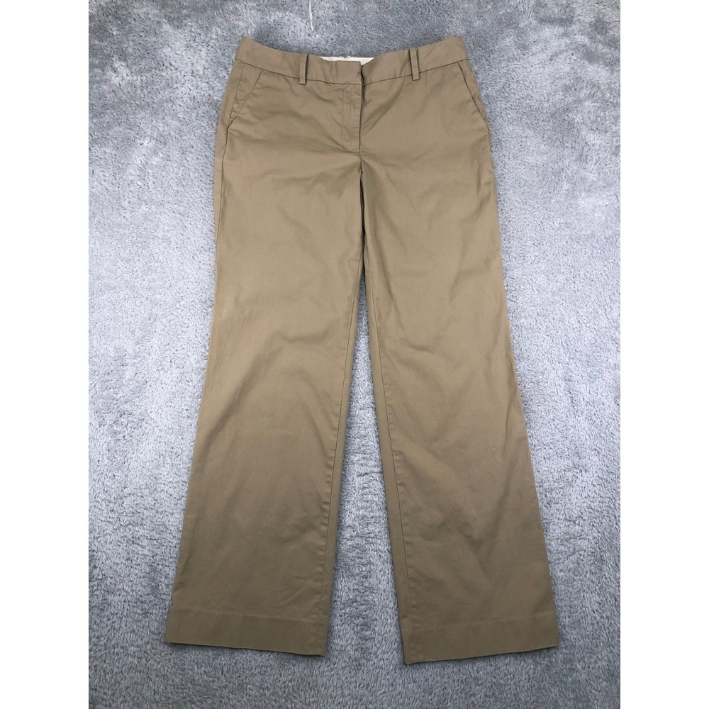 J.Crew Pants Women 33x31 Brown Wide Leg Stretch Chino